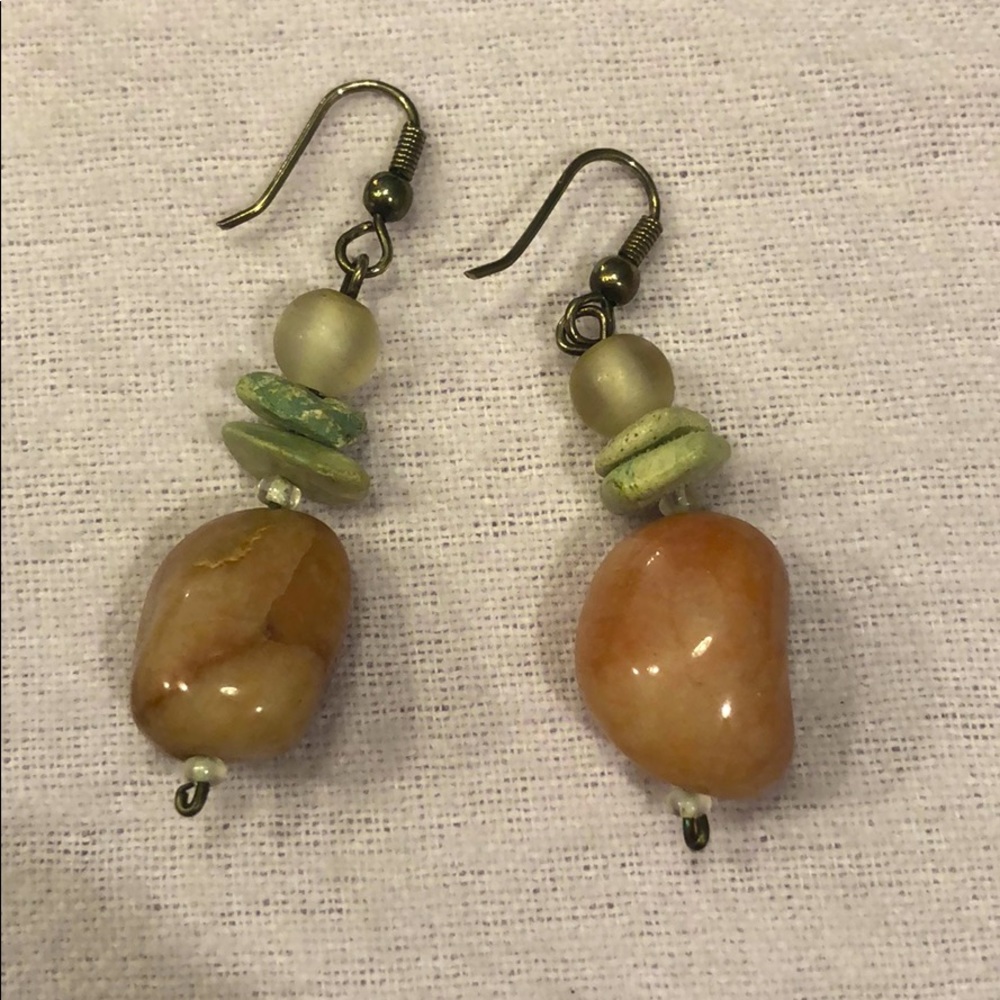 Stone Drop Earrings